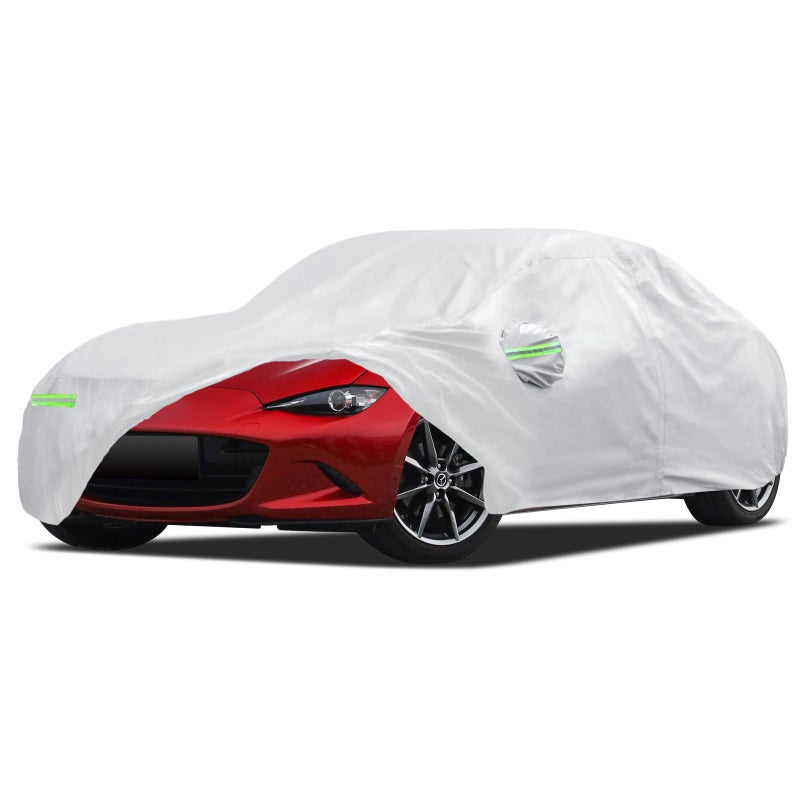 Migaven غطاء سيارة مناسب لسيارة Mazda MX-5 Miata (1989-2025)، غطاء خارجي كامل مقاوم للماء من Migaven للحماية من المطر من الشمس مع سحاب للباب وبطانة قطنية - Image 1